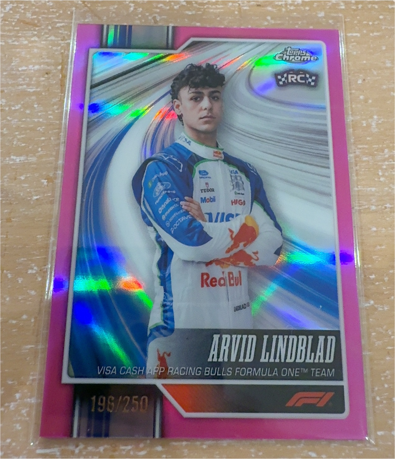 2026 Topps Chrome F1 #12 Arvid Lindblad — front