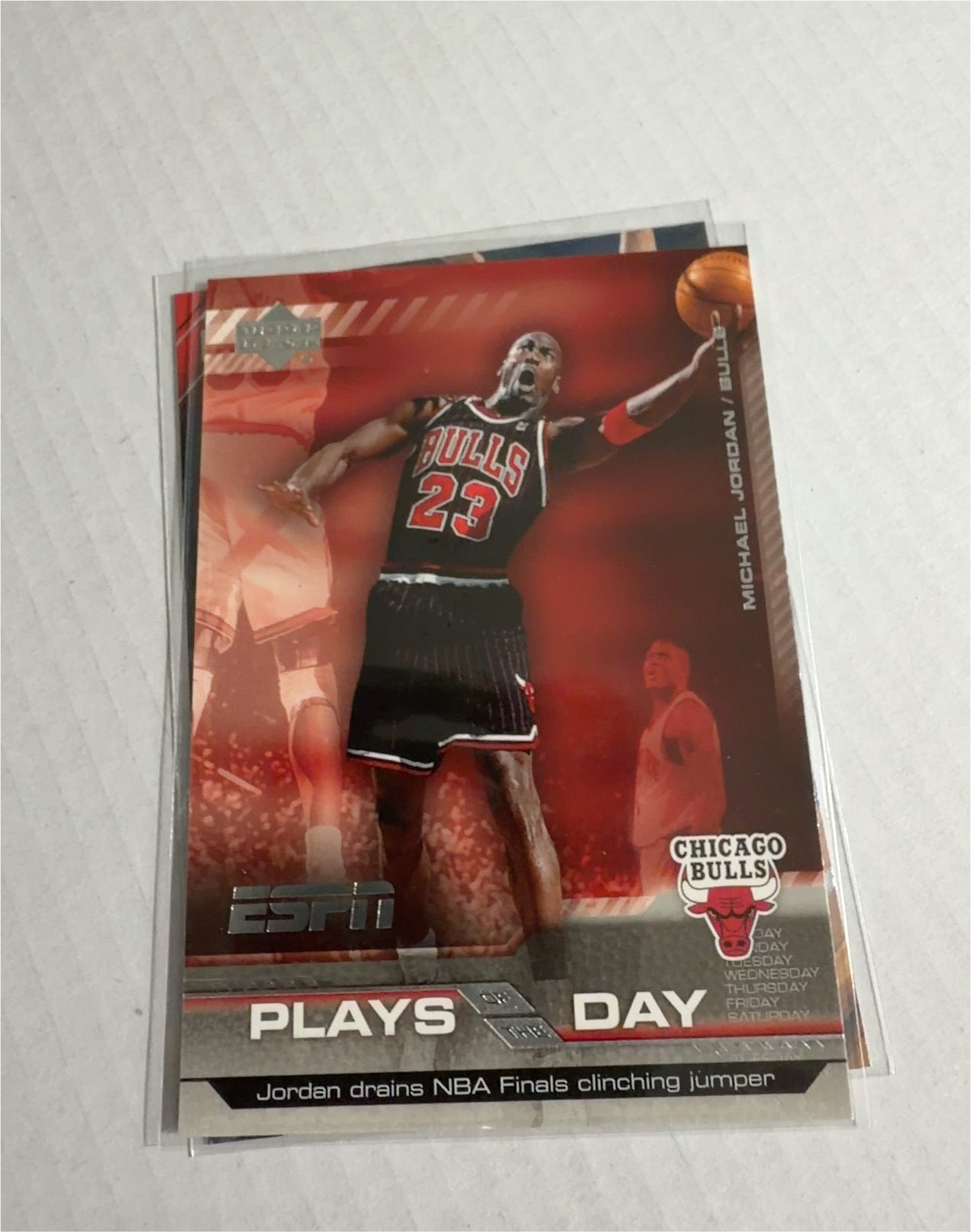 2005 Upper Deck ESPN Plays of the Day #PD2 Michael Jordan — front