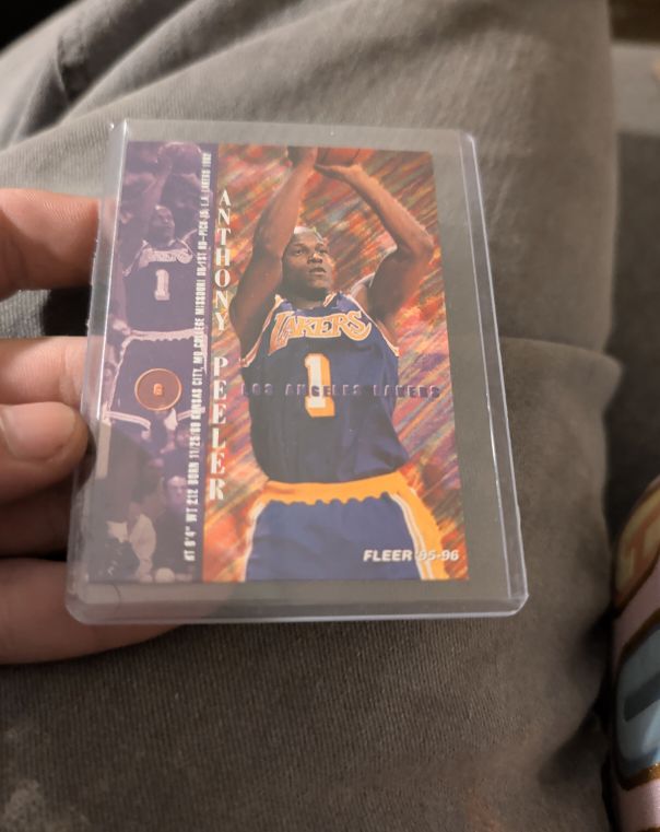 1995 Fleer #90 Anthony Peeler — front