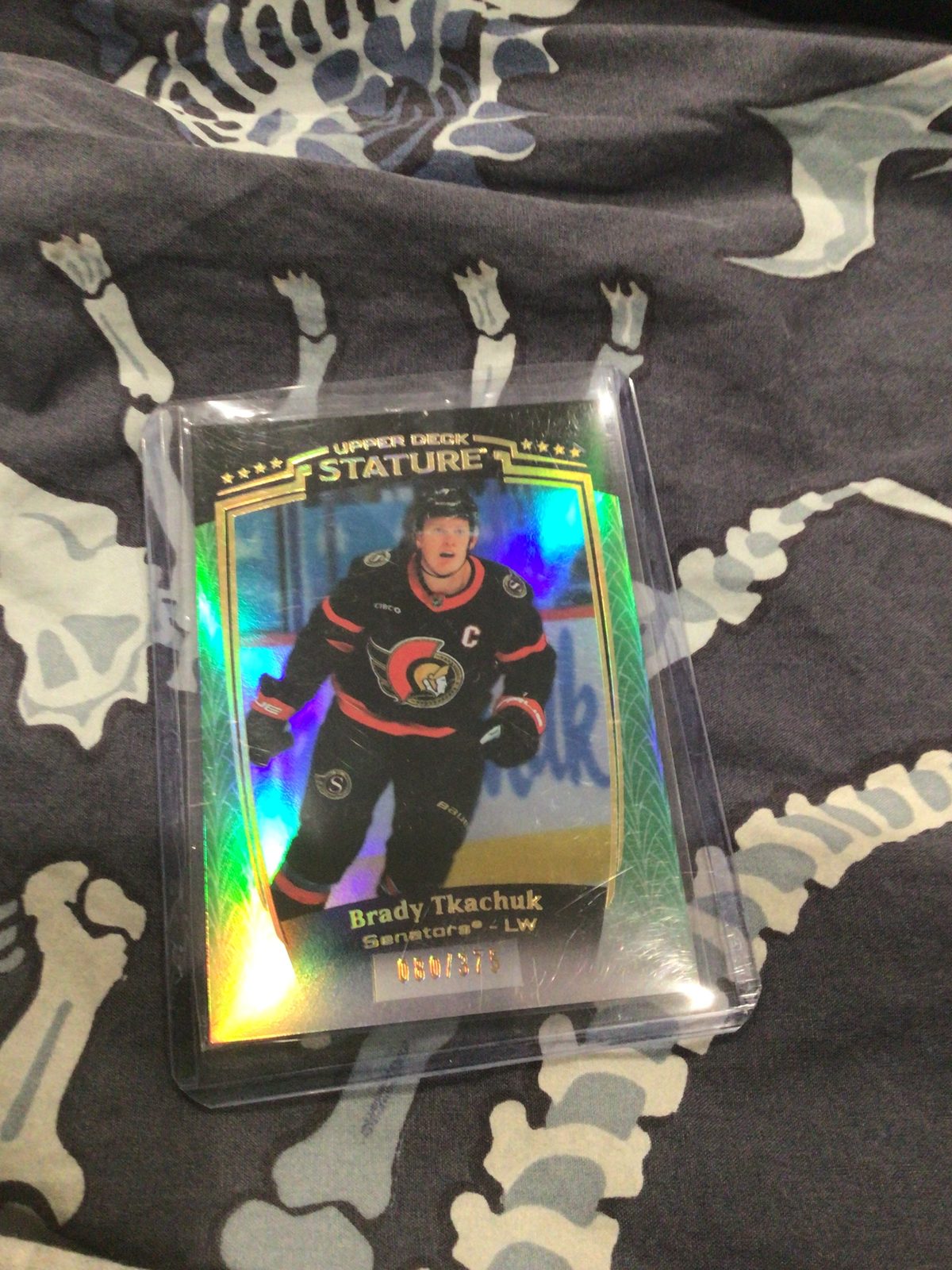 2024 Upper Deck Stature #1 Brady Tkachuk — front
