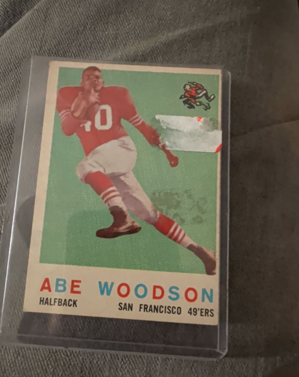 1959 Topps #102 Abe Woodson — front