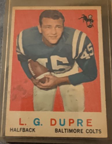 1959 Topps #163 L.G. Dupre — front