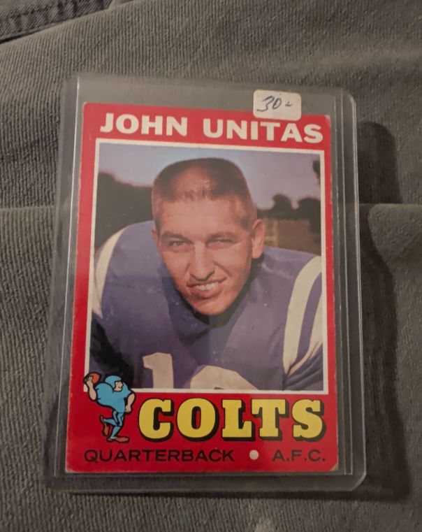 1971 Topps #1 John Unitas — front