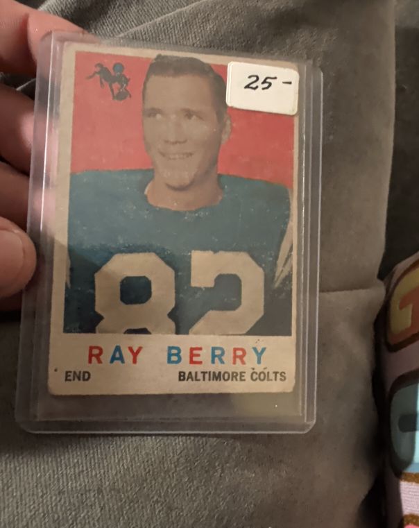 1959 Topps #55 Raymond Berry — front