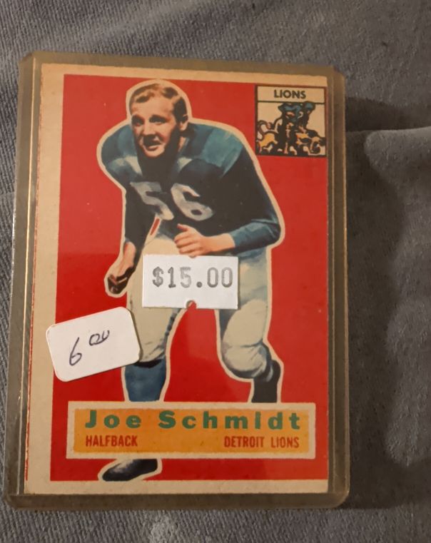 1956 Topps #44 Joe Schmidt — front