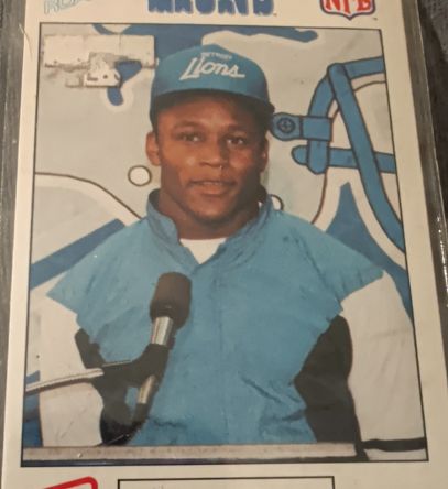1989 Lions Police #11 Barry Sanders — front