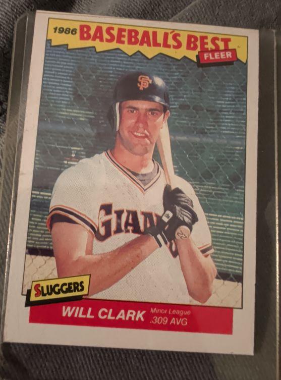 1986 Fleer Baseball's Best #6 Will Clark — front