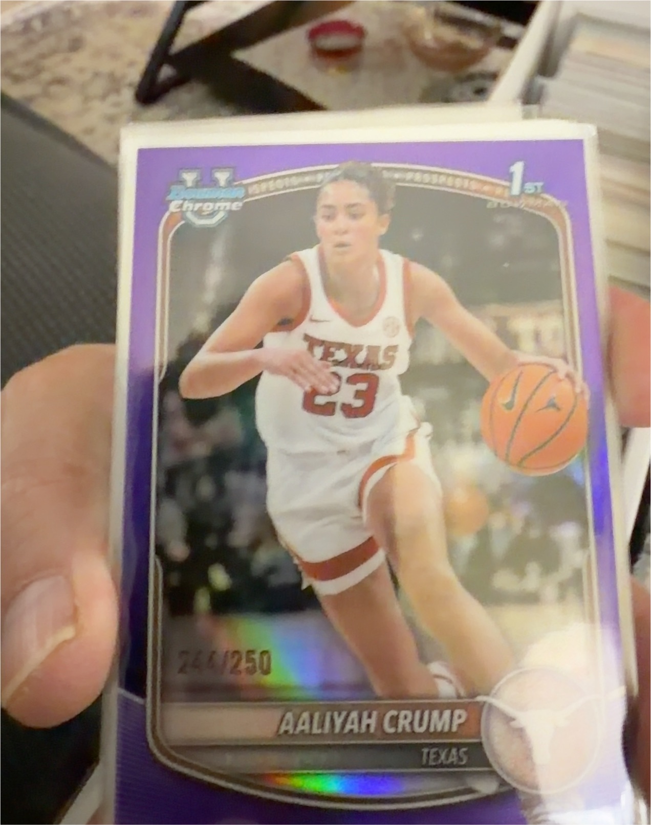 2025 Bowman Chrome Prospects #BCP-33 Aaliyah Crump — front