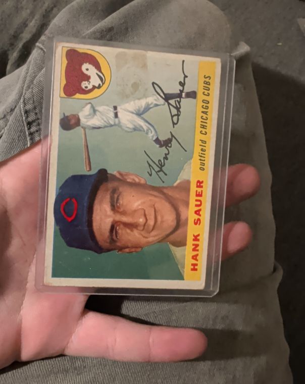 1955 Topps #45 Hank Sauer — front