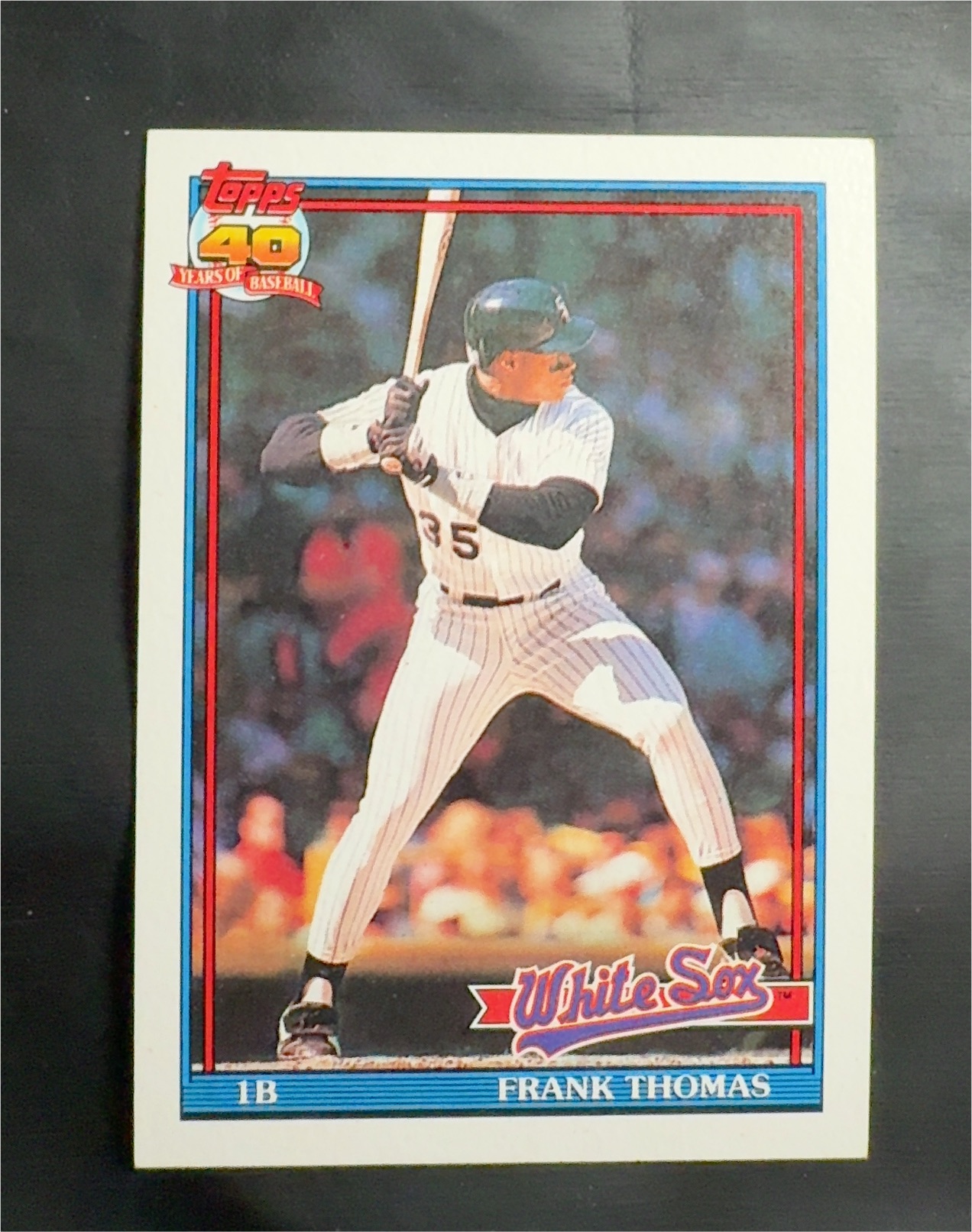 1991 Topps #79 Frank Thomas — front