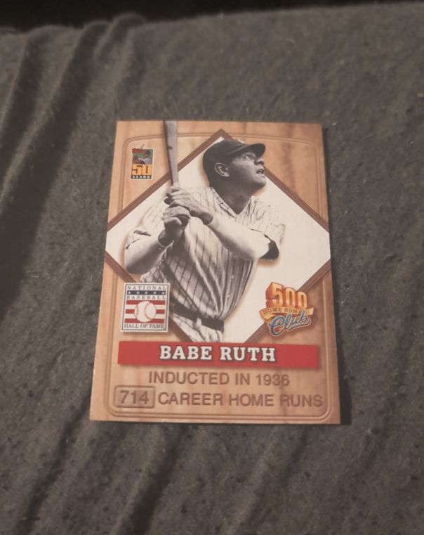 2001 Topps Post 500HR Club #1 Babe Ruth — front