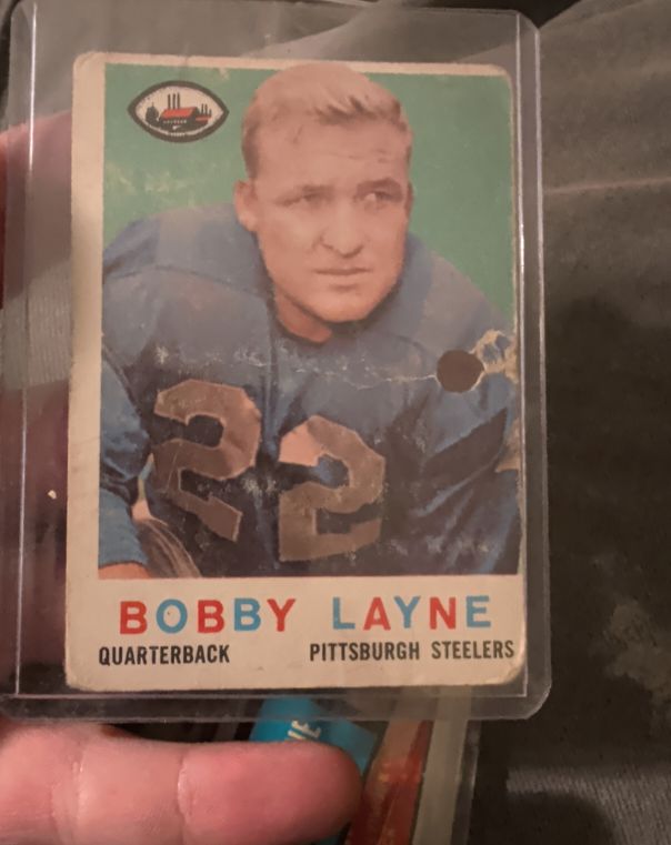 1959 Topps #40 Bobby Layne — front