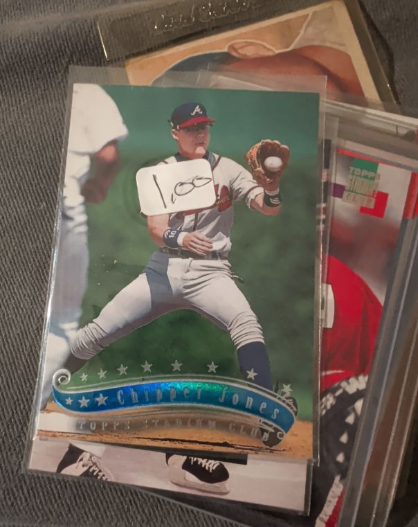 1997 Stadium Club #1 Chipper Jones — front