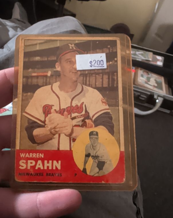 1963 Topps #320 Warren Spahn — front