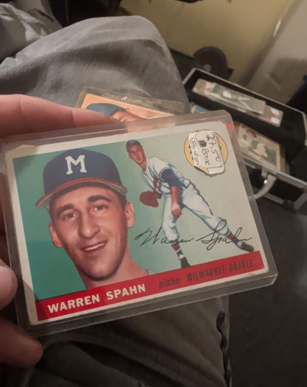 1955 Topps #31 Warren Spahn — front