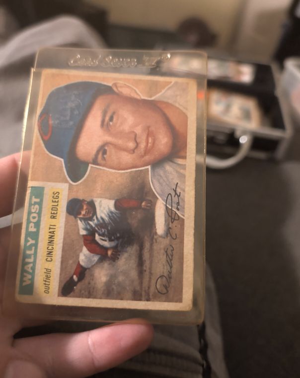 1956 Topps #158 Wally Post — front