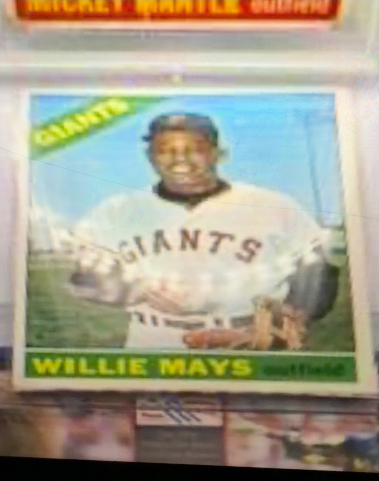 1966 Topps #1 Willie Mays — front