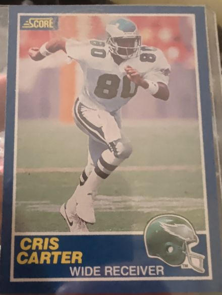 1989 Panini Score #72 Cris Carter — front