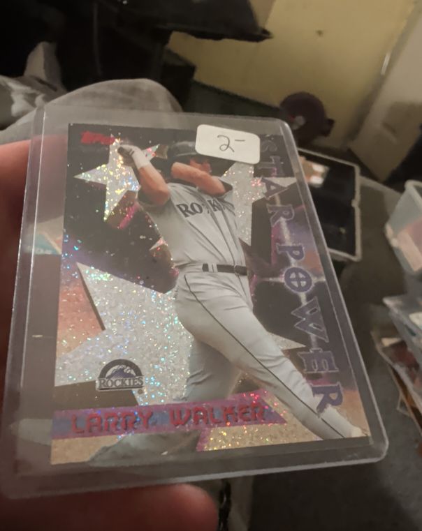 1996 Topps Power Boosters #5 Larry Walker — front