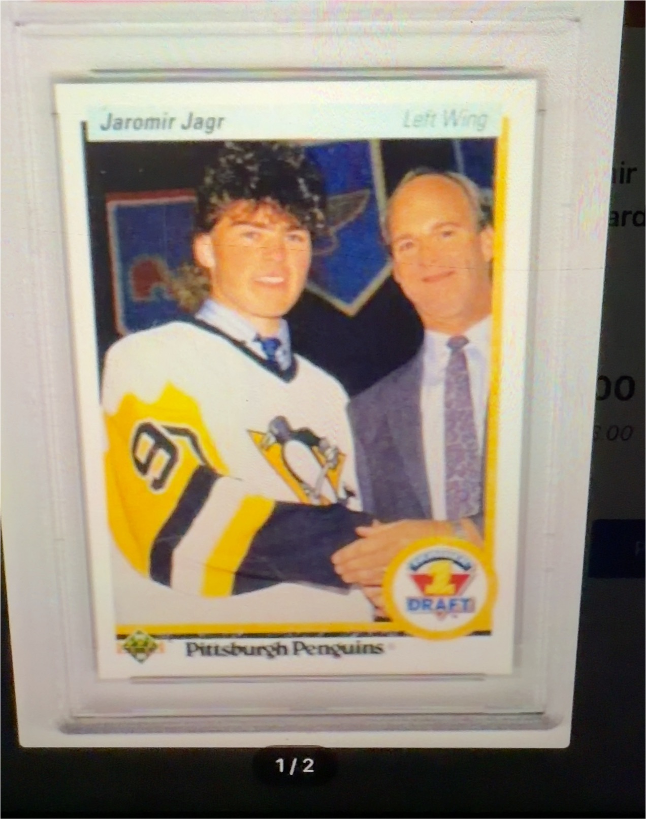 1990 Upper Deck #356 Jaromir Jagr — front