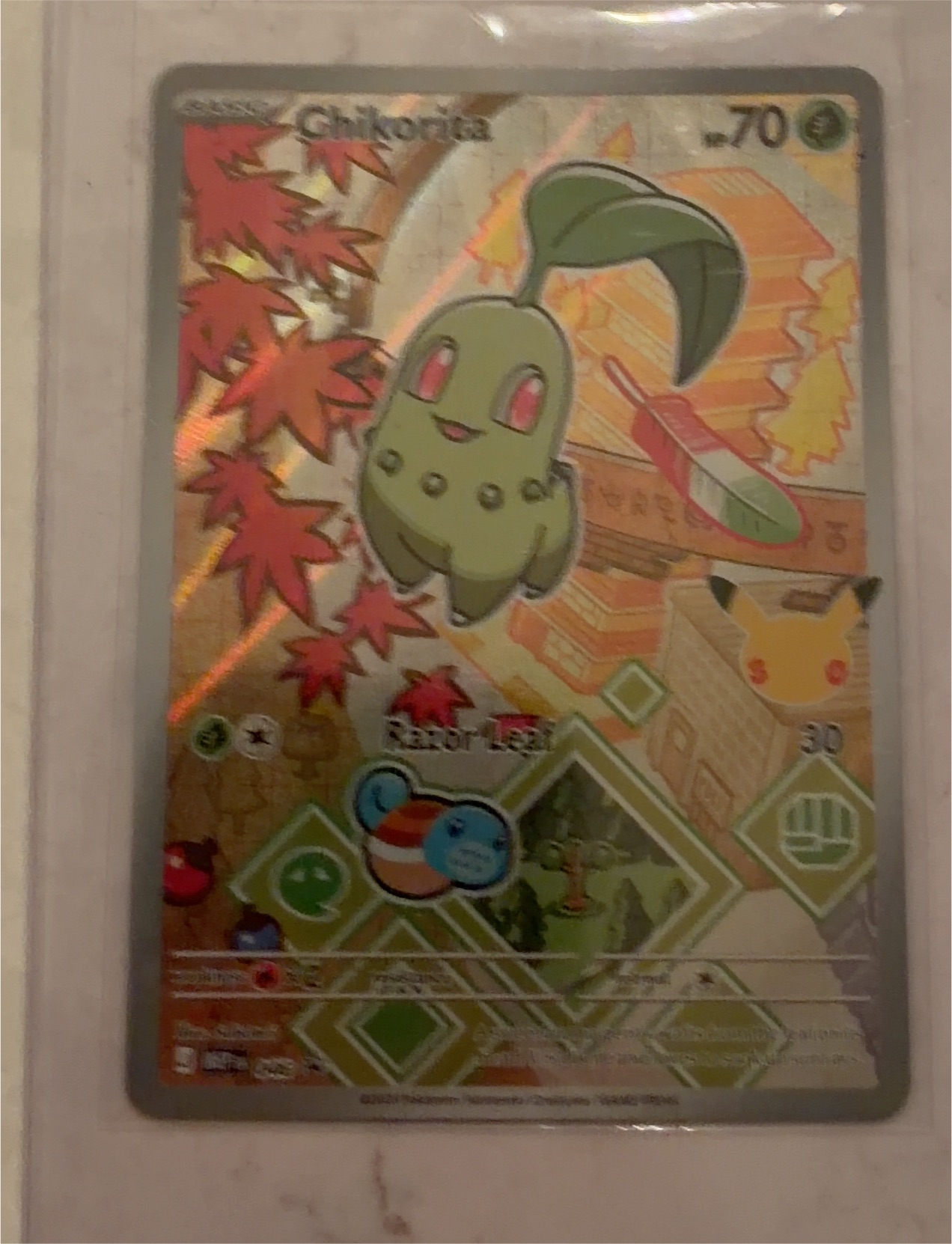 Pokemon Promo #46 Chikorita — front