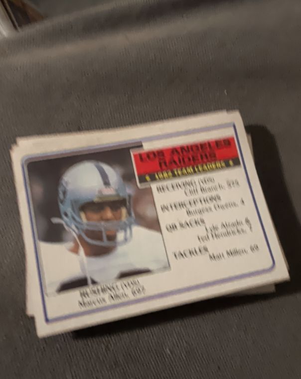 1983 Topps #293 Marcus Allen: Raiders Team Leaders — front
