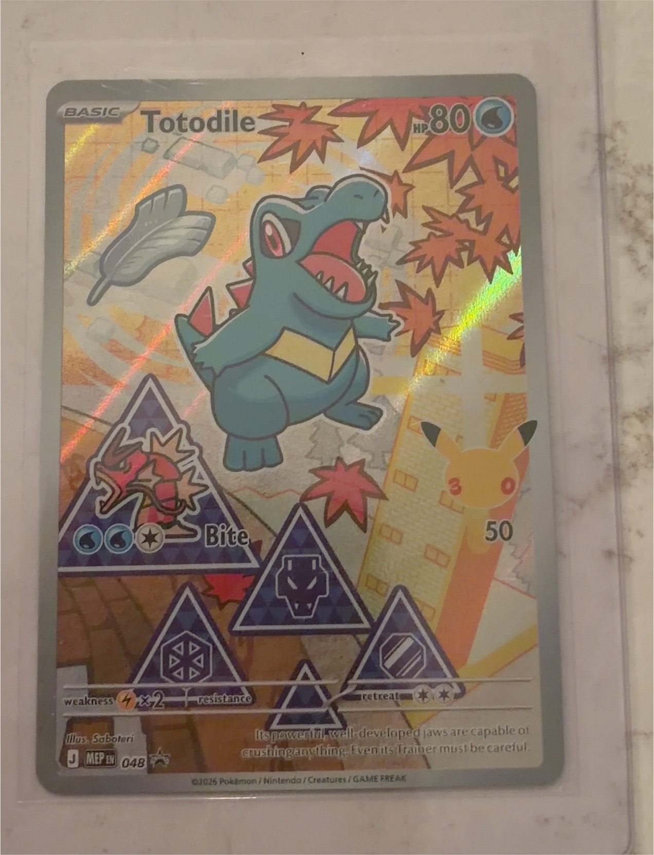 Pokemon Promo #48 Totodile — front