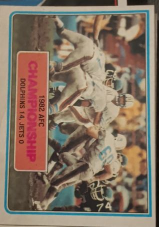 1983 Topps #11 1982 AFC Championship — front