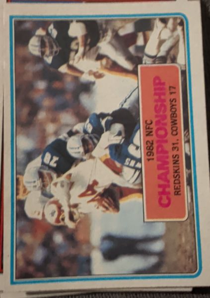 1983 Topps #10 1982 NFC Championship — front