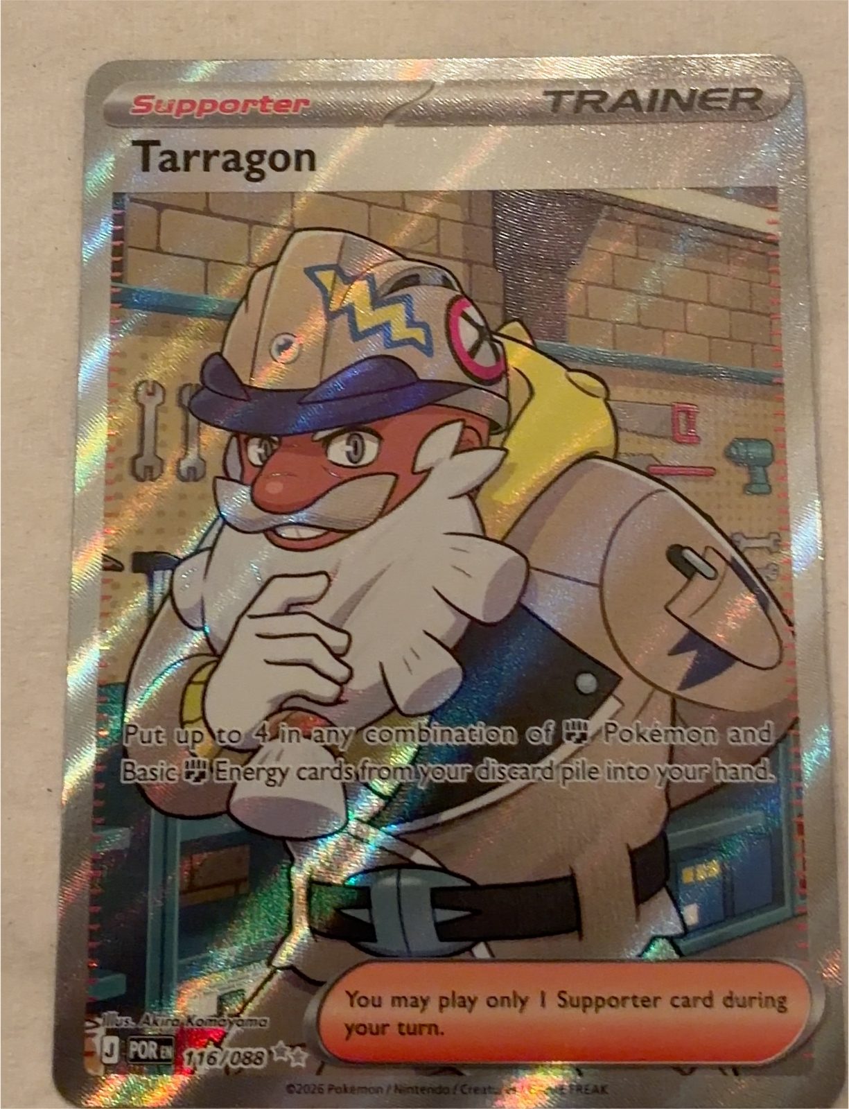 Pokemon Perfect Order #116 Tarragon — front