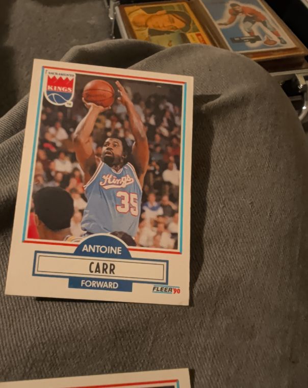 1990 Fleer #163 Antoine Carr — front