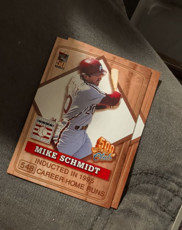 2001 Topps Post 500HR Club #7 Mike Schmidt — front