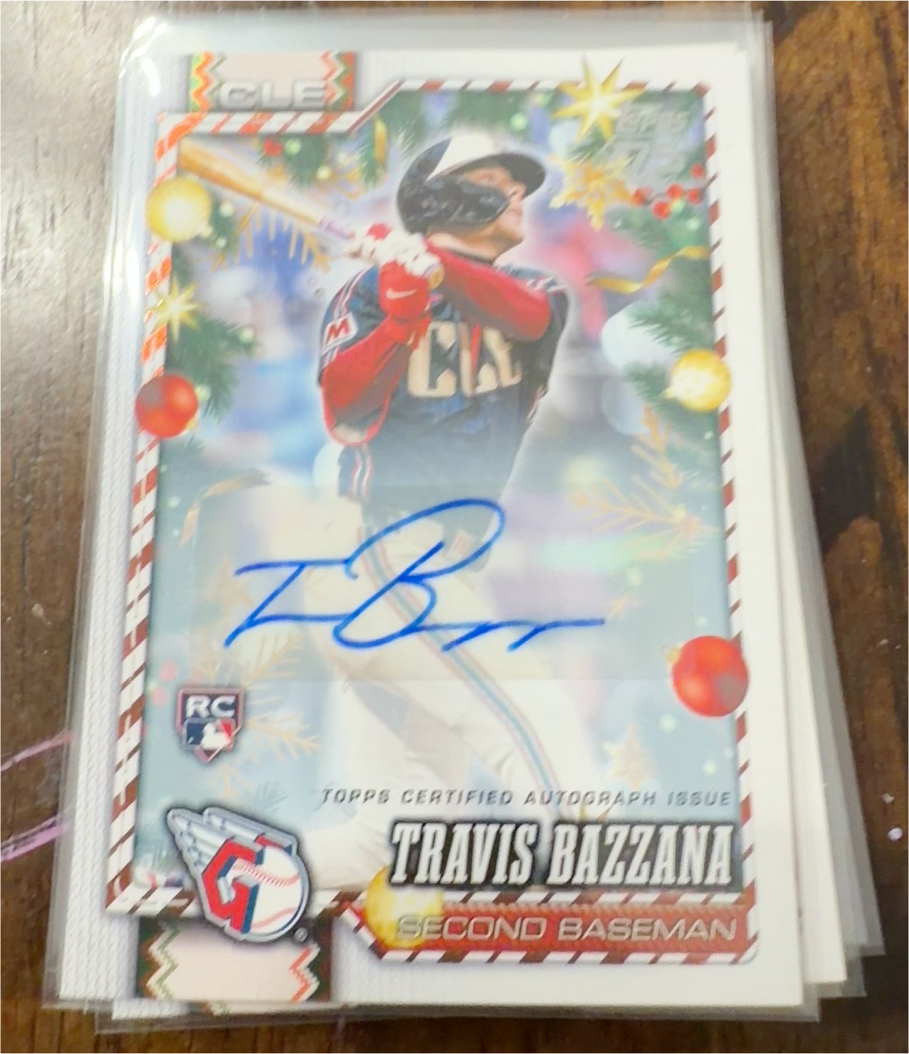 2026 Topps Holiday #H60 Travis Bazzana — front