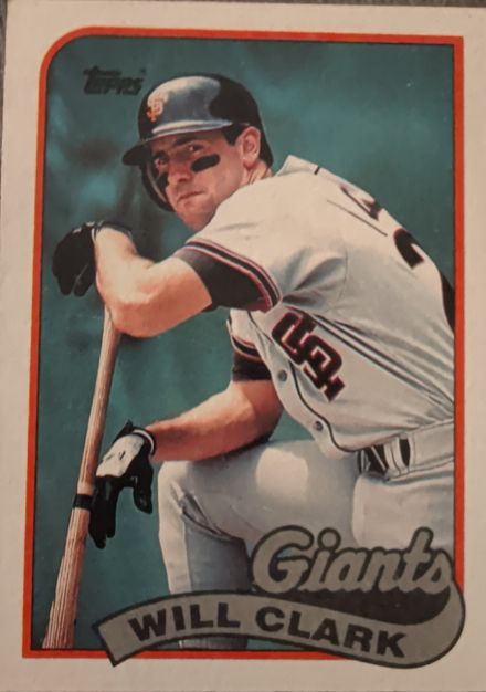 1989 Topps #660 Will Clark — front