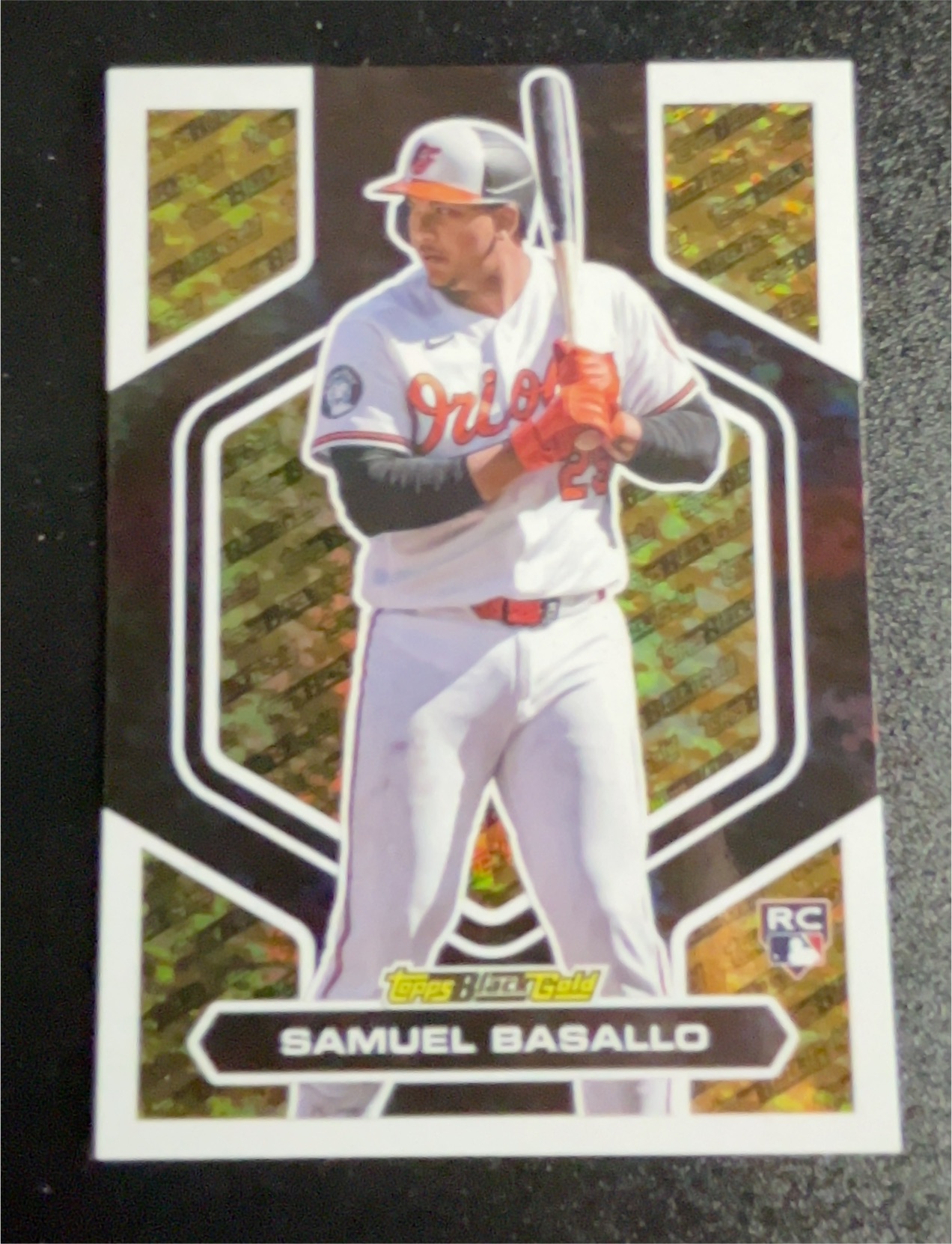 2026 Topps Update Black Gold #BG-15 Samuel Basallo — front