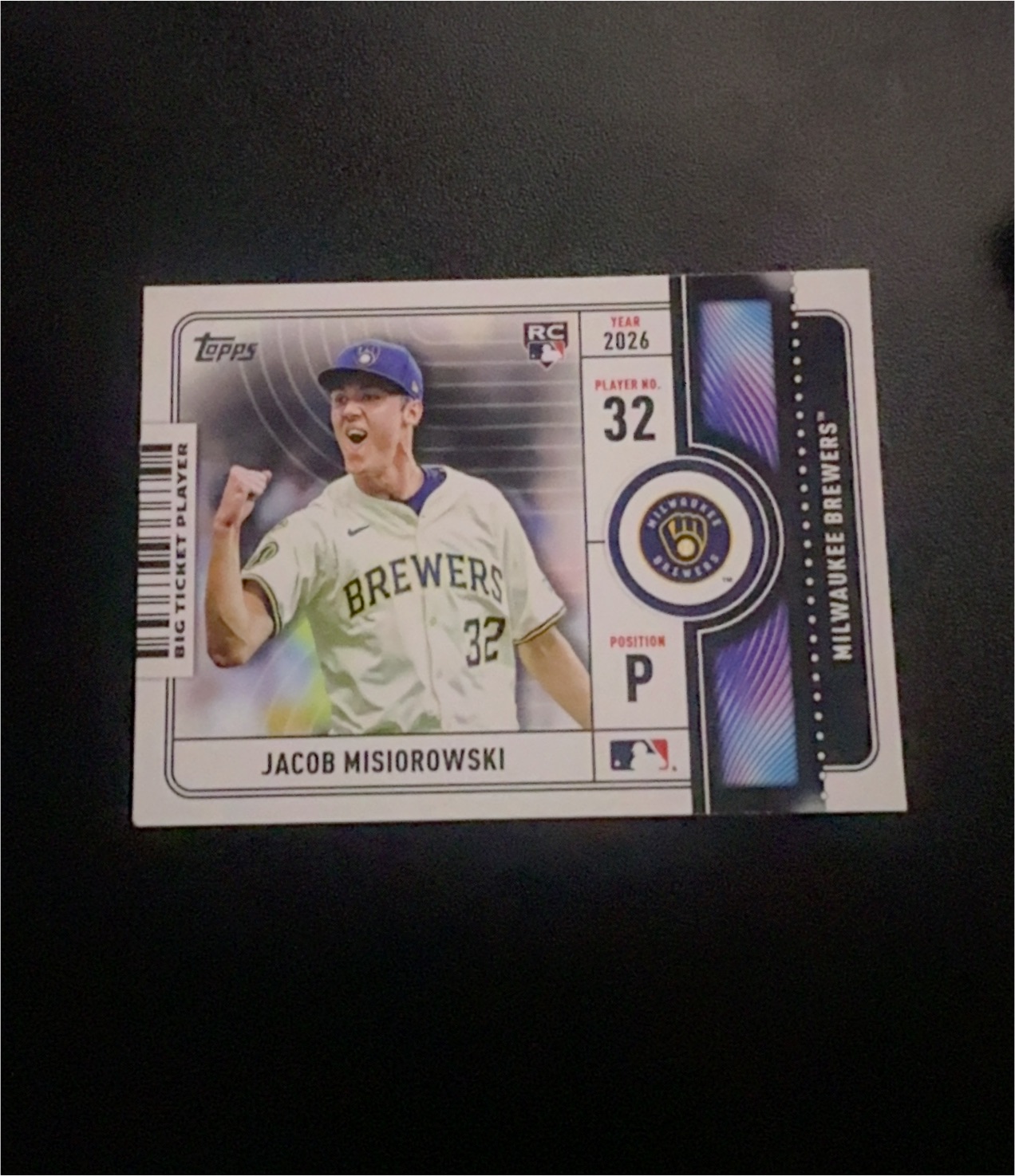 2026 Topps Big Ticket Players #BTP-2 Jacob Misiorowski — front
