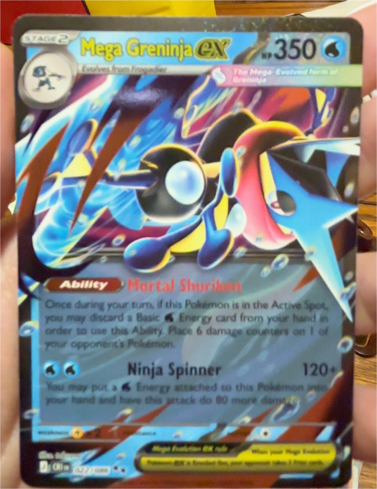 Pokemon Chaos Rising #22 Mega Greninja ex — front