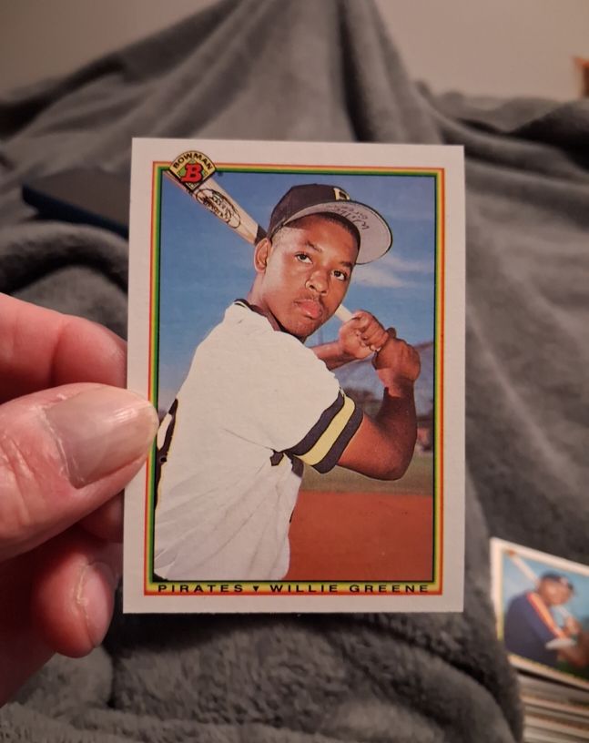 1990 Bowman #173 Willie Greene — front