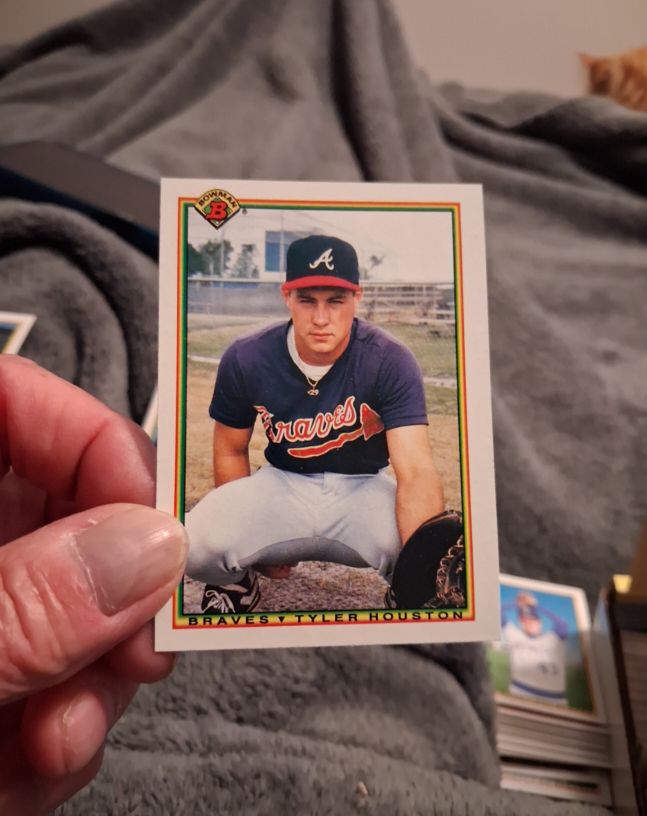 1990 Bowman #14 Tyler Houston — front