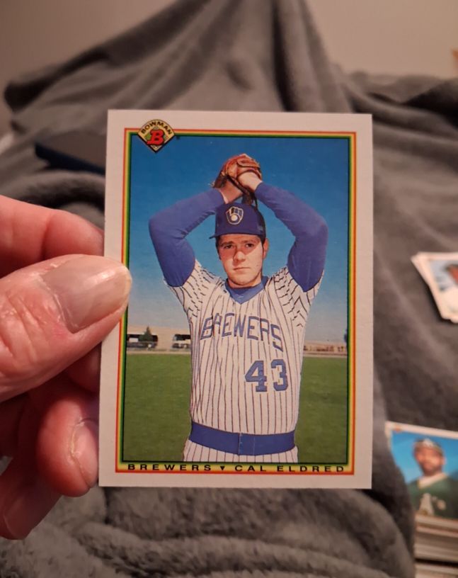 1990 Bowman #387 Cal Eldred — front