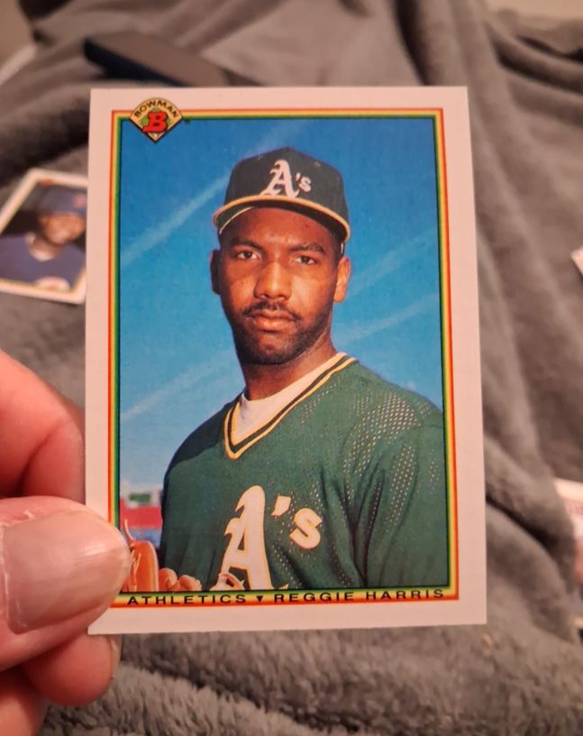 1990 Bowman #446 Reggie Harris — front