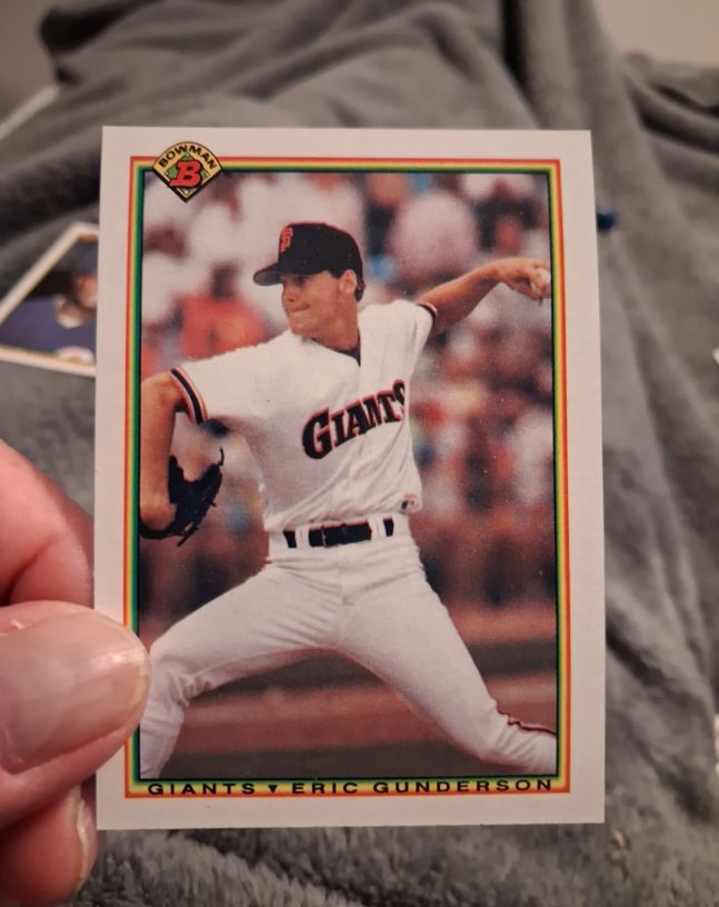 1990 Bowman #225 Eric Gunderson — front