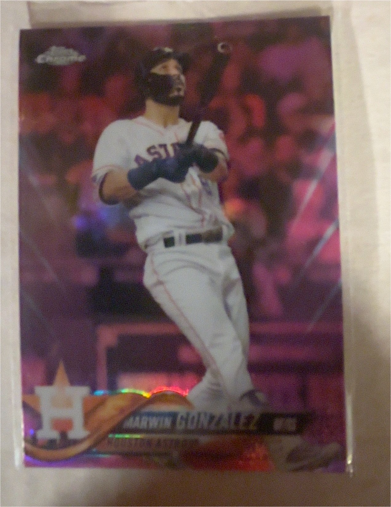 2018 Topps Chrome #38 Marwin Gonzalez — front