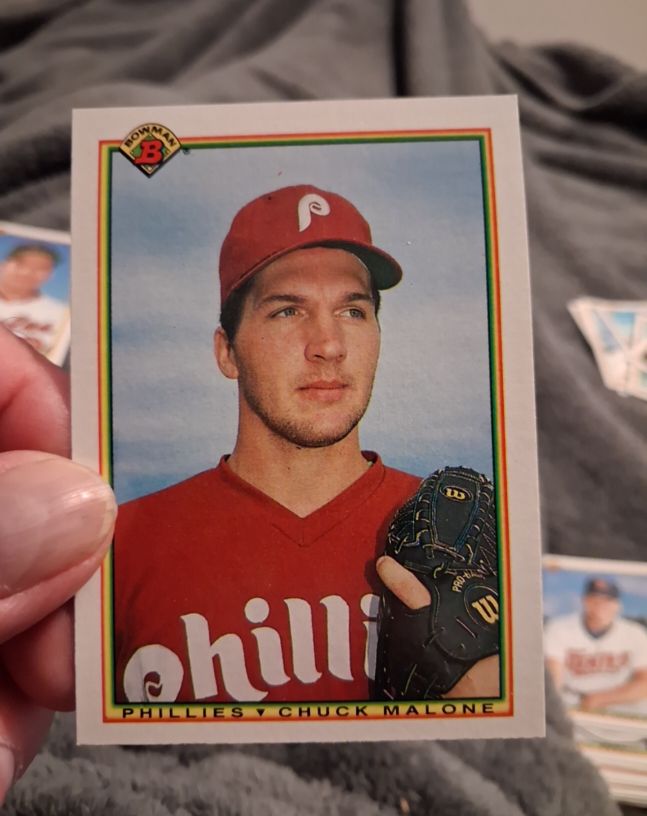 1990 Bowman #144 Chuck Malone — front