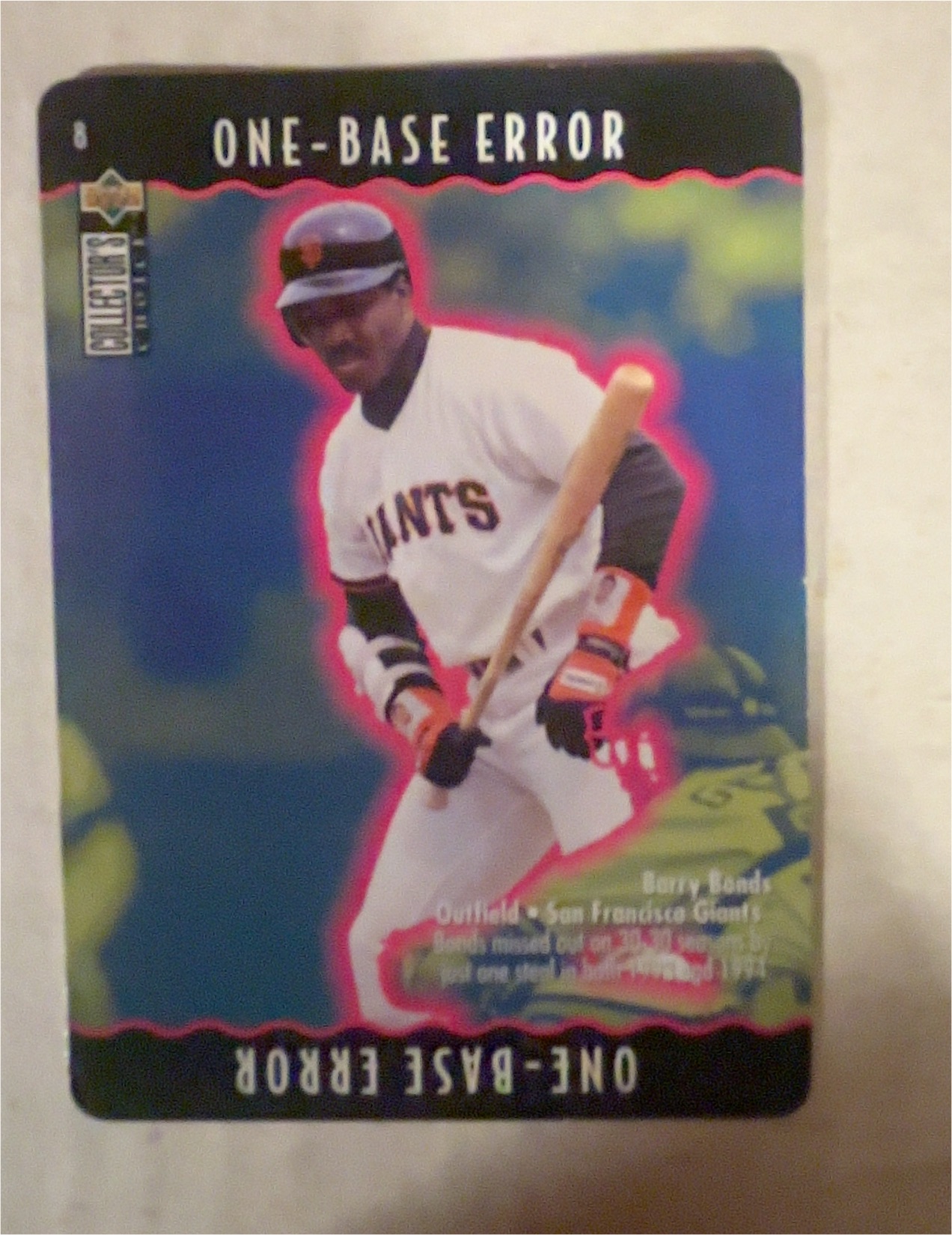 1996 Collector's Choice You Make Play #8 Barry Bonds — front