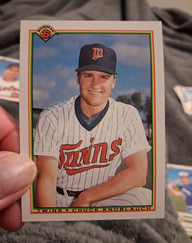 1990 Bowman #415 Chuck Knoblauch — front