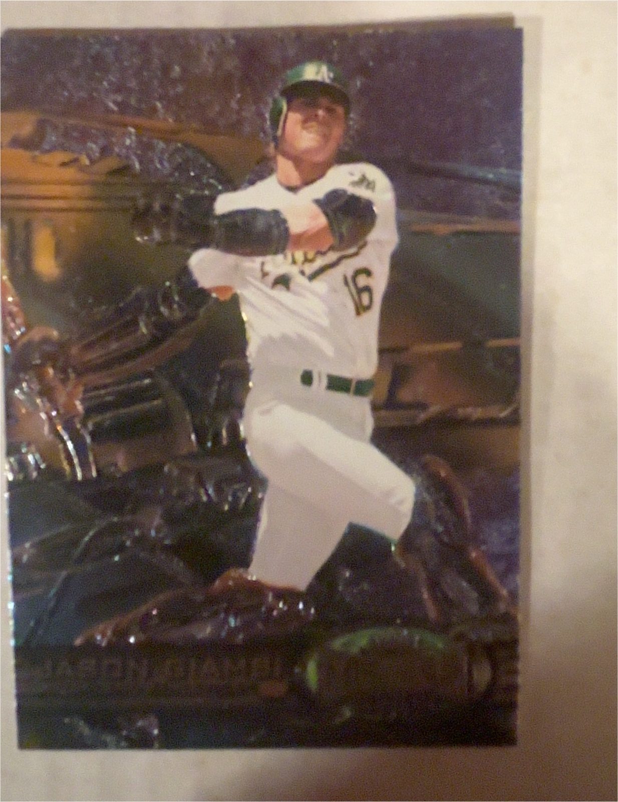 1997 Metal Universe #129 Jason Giambi — front