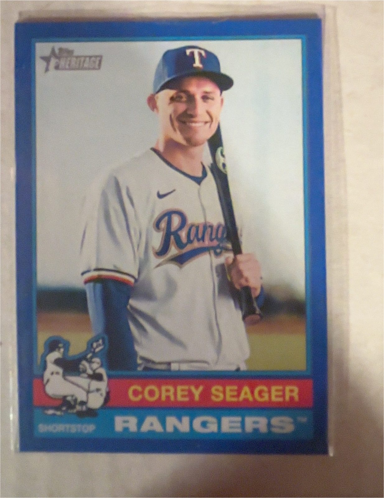 2025 Topps Heritage #412 Corey Seager — front