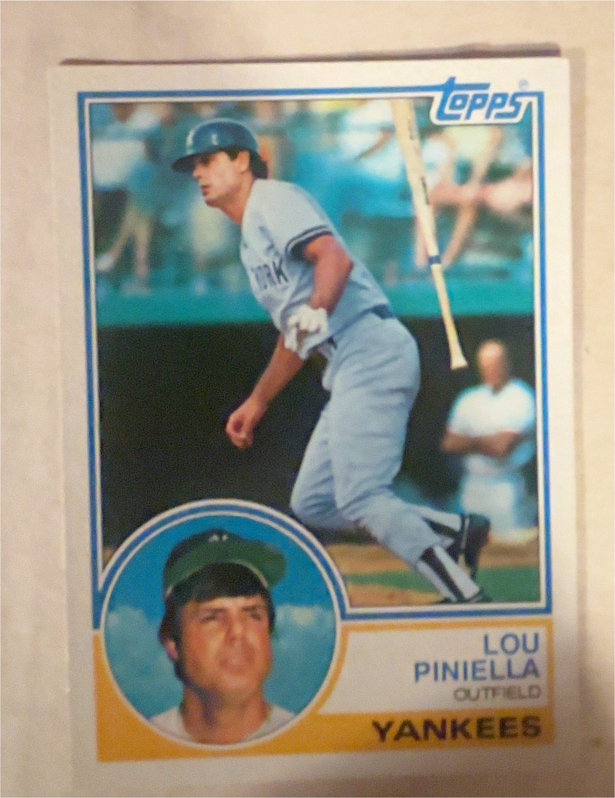 1983 Topps #307 Lou Piniella — front