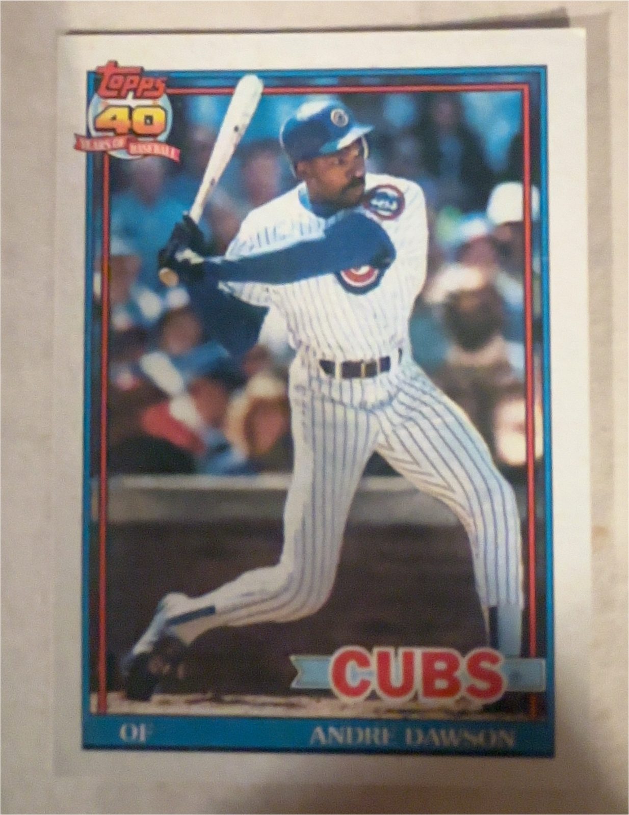1991 Topps #640 Andre Dawson — front